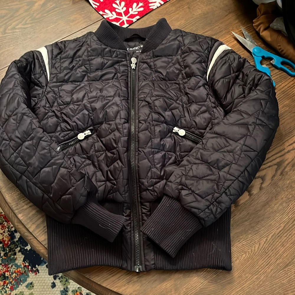 Perfect Moment Black Quilted Jacket